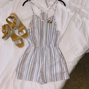 NWT striped romper